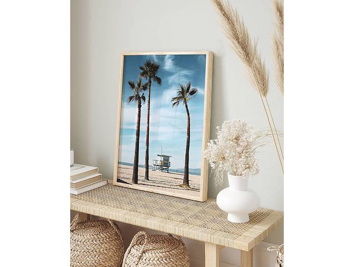 Bild Santa Monica Buche Massiv, lackiert Acrylglas Multicolor 32 x 42cm