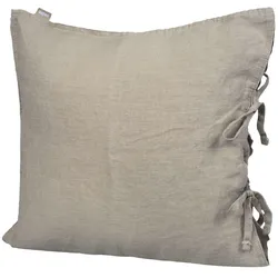KISSENBEZUG reines Leinen leinen-taupe 40/40 cm