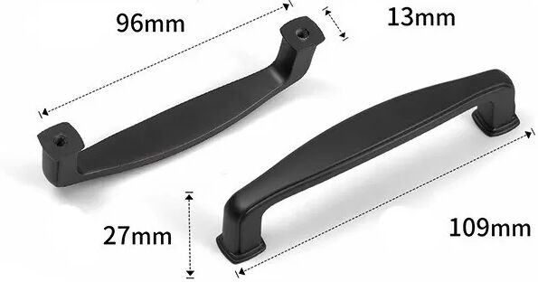 INF 2er-Pack Minimalistische Schranktürgriffe - Schubladengriffe aus Zinklegierung