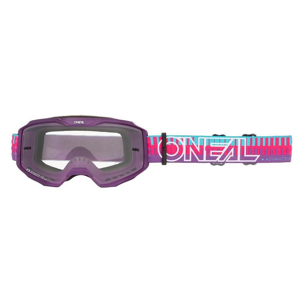 O Neal Oneal B-10 STRIPED Brille pink-violett-Glas klar (6029-031-4046068669854)