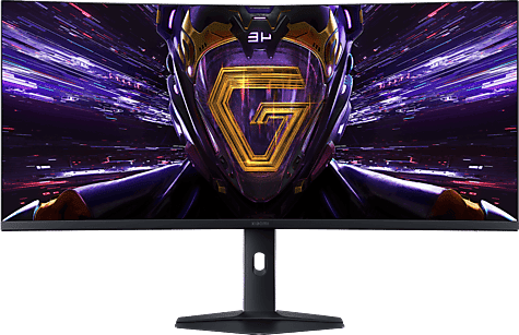 Monitor gaming - Xiaomi G34WQi 2026, 34" WQHD, 180 Hz, 1ms, VA, Curvo, Altura Ajustable, FreeSync Premium, HDR 400, Negro