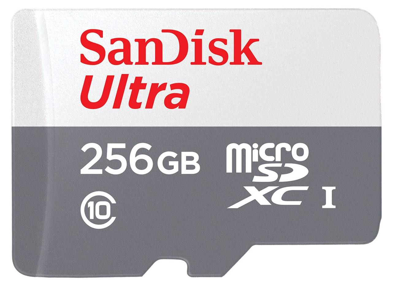 SanDisk Ultra microSDHC UHS-I geheugenkaart met adapter - 256 GB