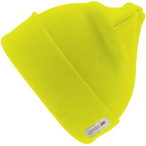 Result Wintermütze Skimütze RC033X, signalgelb, Thinsulate-Strickmütze, Unisex, Universalgröße