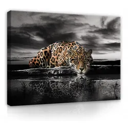 LEINWAND BILDER Tiger Tiere 100x70