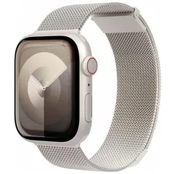 Vonmählen Milanese Loop 2 - 40 41 42mm - One Size (40 mm, 41 mm, 42 mm, Edelstahl, Edelstahlgewebe), Uhrenarmband, Beige