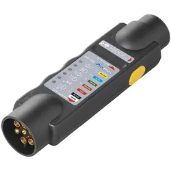 ProPlus 343523V01 Tester Prüfgerät 7polig Beleuchtungstester LED Rückleuchten für Anhänger Steckdose