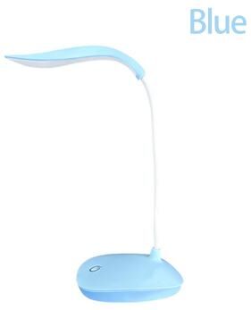 Youfap Market Portable Desk Lamp, Touch Dimming LED Reading Lamp, Eye Protection Light blue