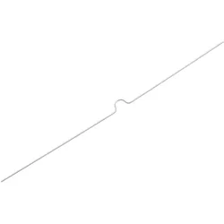 100 Vorgebogener Kalenderaufhänger weiß | 250 mm, Kunststoff, Stahl