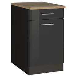 Küchenunterschrank Mailand Graphitfarben