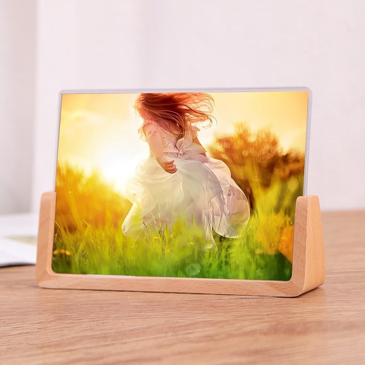 Houten fotolijst in beukenkleur - 20 x 25 cm