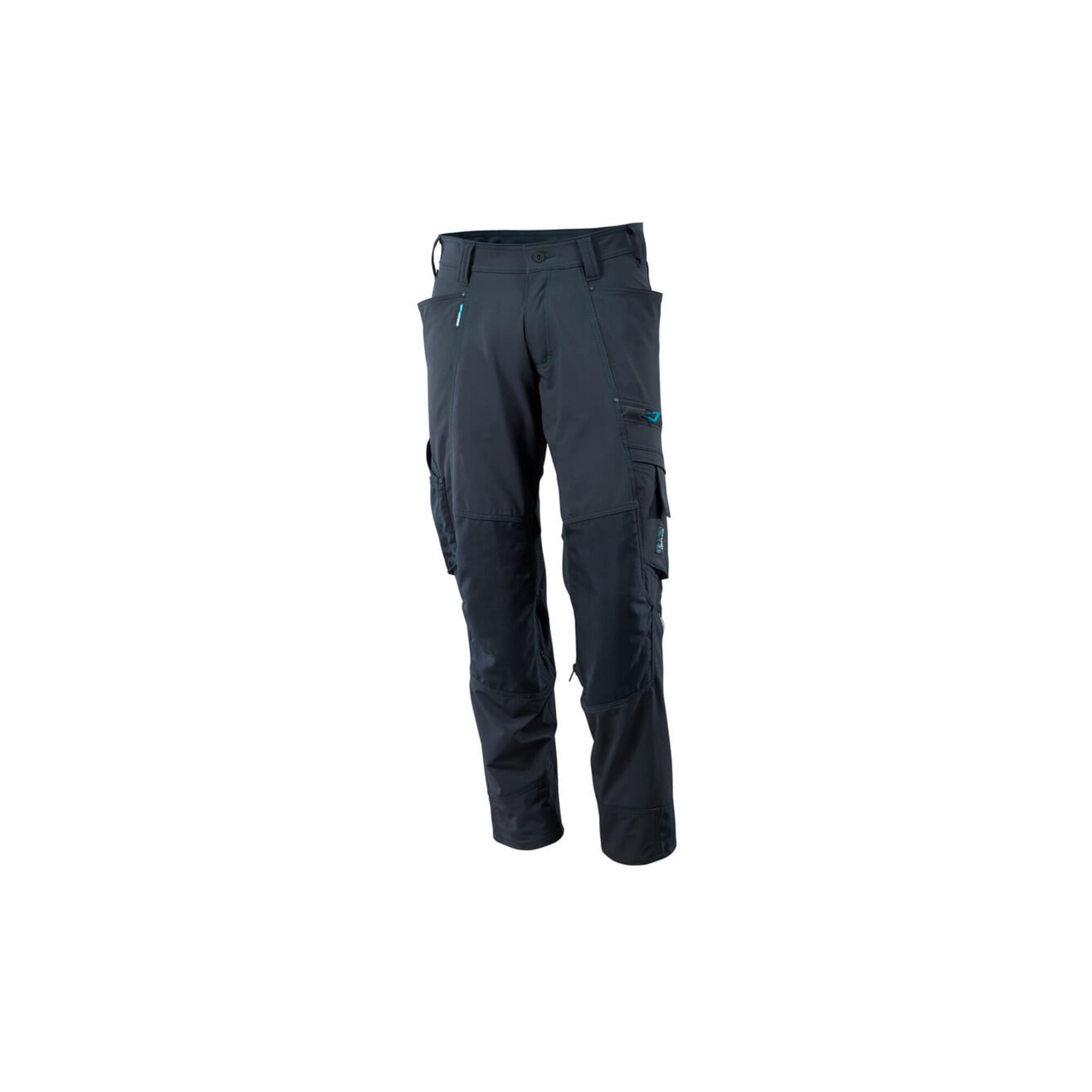 Mascot Hose mit Knietaschen, Stretchstoff Hose Größe 76C42, schwarzblau (17179-311-010-76C42)