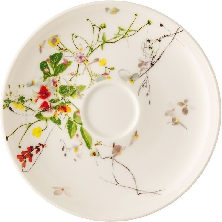 Rosenthal Piattino Caffè Coupe Fleurs Sauvages Brillance