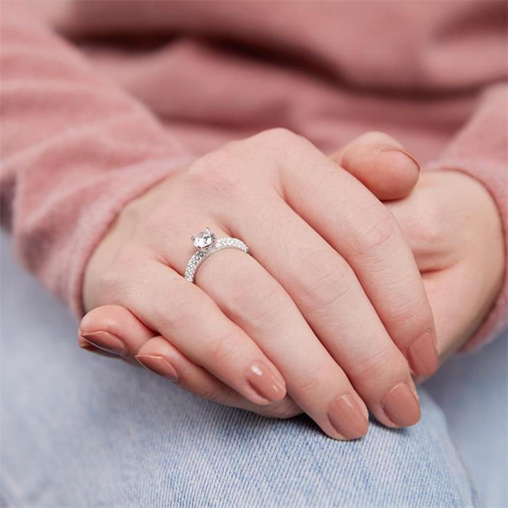 Unique Prächtiger Verlobungsring 925er Silber Zirkonia silber