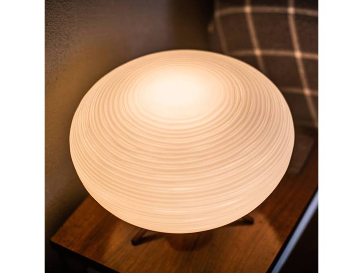 Foscarini Designer Tischlampe Rituals 2, dimmbar, weiß / opal, für Wohn- / Esszimmer, Glas, Design