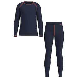 Löffler, Unisex, Funktionsshirt, Set Long Transtex warm (140), Blau