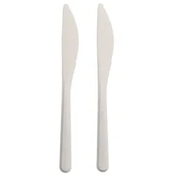 Papstar 1000 Messer (Mehrweg), Bio-PP, 18,5 cm, weiss, extra stabil