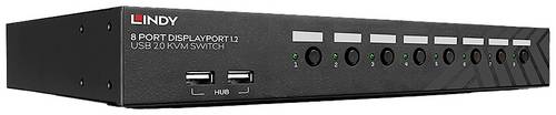 LINDY 8 Port DisplayPort 1.2 USB 2.0 KVM Switch 8 Port KVM-Umschalter DisplayPort 3840 x 2160 Pixel