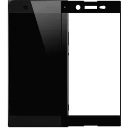 Screenguard Sony Xperia XA1 Full Screen Panzerglas Schutzfolie 2.5D 9H (Sony Xperia XA1), Smartphone Schutzfolie, Schwarz