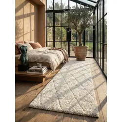 Shaggy-Teppich Polypropylen Creme 80x150 cm - ATRIO   Kadima Design