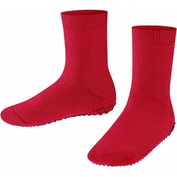 FALKE Kinder Stoppersocken - Catspads, Anti-Rutsch, Socken, Vollsohle, Merino-Wolle Hellrot / 39-42