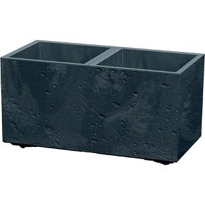 Prosperplast Sierra Case Beton Pflanzkasten anthrazit, 57,7 x 28,8 x 29 cm, Kunststoff