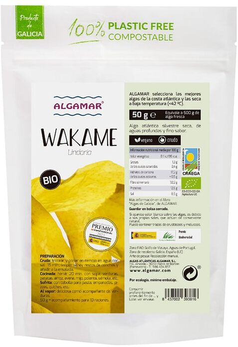 Algamar Alga Wakame Crocante Bio 50g