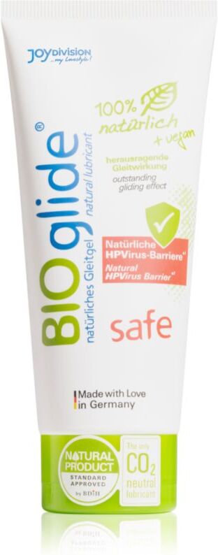 JoyDivision BIOglide Safe Carrageen gel lubrifiant conçus pour les rapports anaux 100 ml