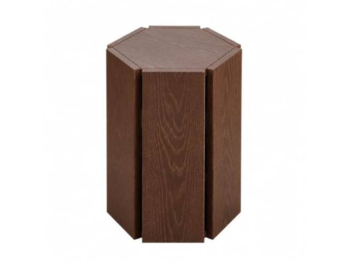 YDHFCD Sechseckiger Massivholz Hocker mit Beistelltischfunktion Modularer sechseckiger Hocker, vielseitiger Beistelltisch und Nachttisch, Massivholzmöbel(Style 4)