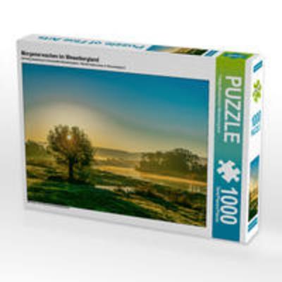 CALVENDO Puzzle Morgenerwachen im Weserbergland | 1000 Teile Lege-Größe 64x48cm Foto-Puzzle für glückliche Stunden