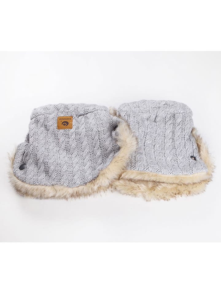 easygrow Handmuffs "Grandma" in Grau - onesize