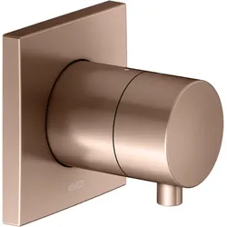 KEUCO IXMO Fertigmontageset 59541291002 rotgold gebürstet, Unterputz-Absperrventil, eckig, für 1 Verbraucher