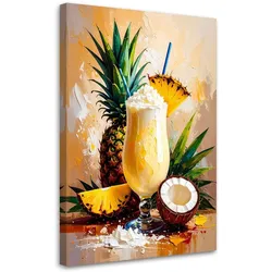 LEINWANDBILD Pina Colada Tropisch 80x120cm