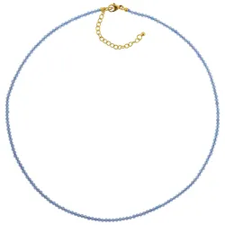 trendor 75480 Damen-Halskette Blauachat Ø 2,5 mm