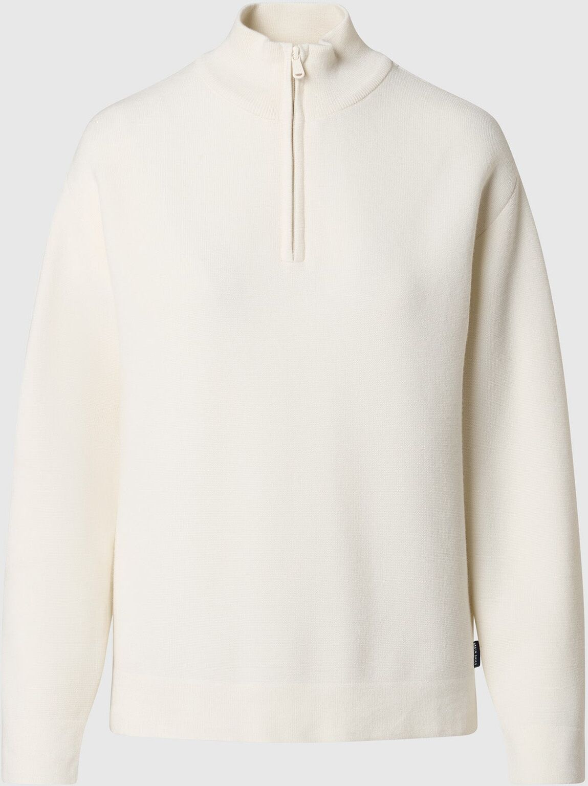 North Sails Strickpullover aus Wolle und Viskose mit Stehkragen Winter white S