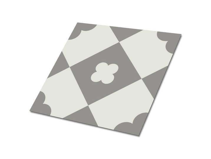 Tulup Selbstklebende Wandfliesen 9 Stück 30x30 cm - Rauten, Grau, Quadratisch, 30x1.6x30 cm, Tapeten & Wandverkleidungen, Wandtattoos & Sticker