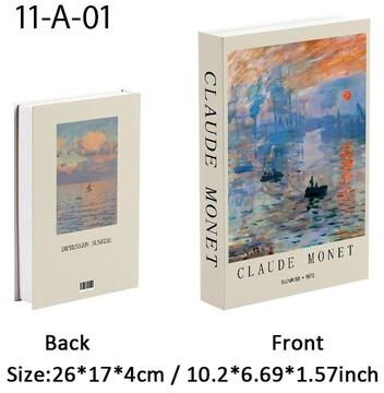 Uplift Treasures Lucky Cat Ukiyoe Decorative Book Storage Box 21 not Open