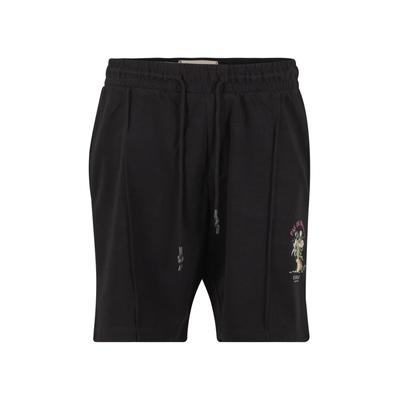 Sweatshorts PAS DE MONACO "Pas De Monaco GIARDINO SHORTS", Herren, Gr. S, US-Größen, schwarz, 100% Baumwolle, normal, Hosen Sweatshorts