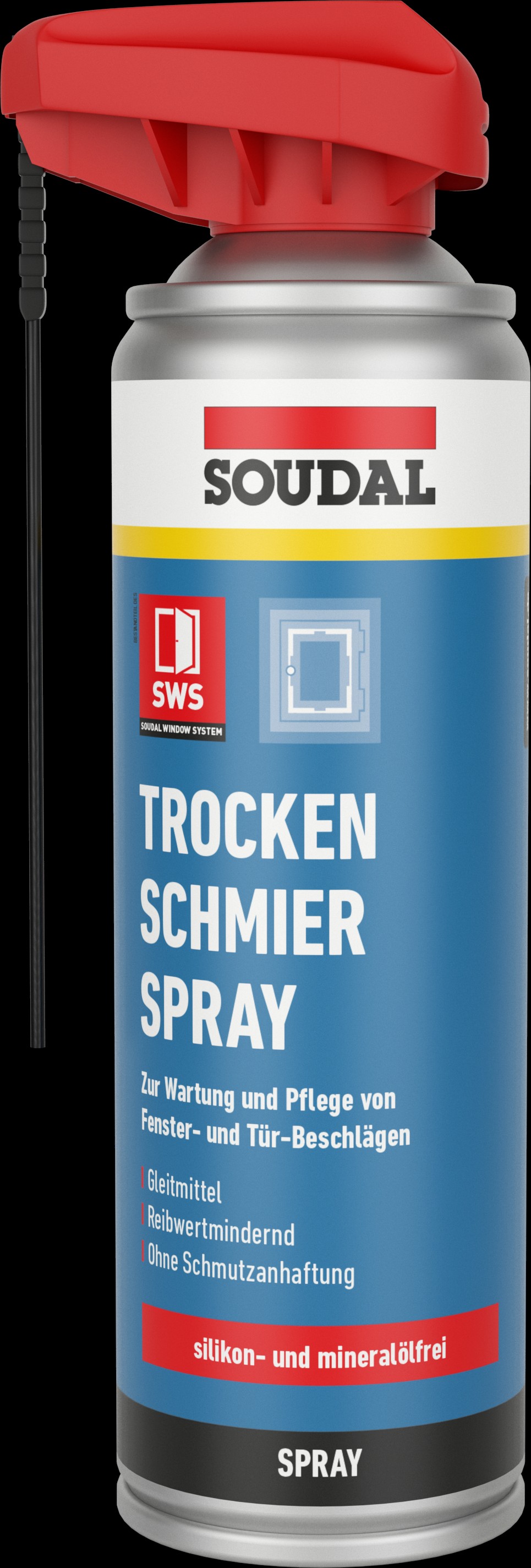 SOUDAL Trockenschmierspray zur Fenster-Wartung, 300 ml 167585