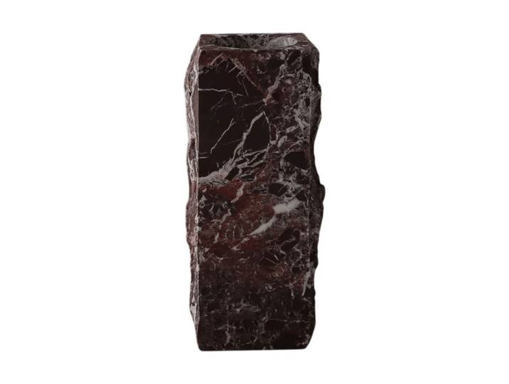 Botané Vase en marbre Rosso Levanto Edge Medium, 30 cm