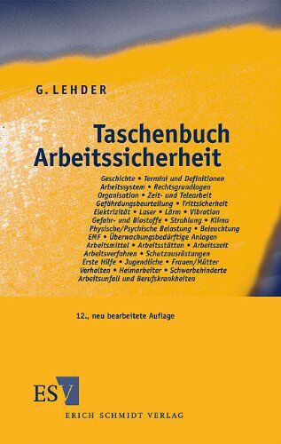 Lehder, Univ.-Prof. Dr.-Ing. habil. Dr. h. c. em. Günter - Taschenbuch Arbeitssicherheit - Preis vom 30.09.2026 09:01:18 h