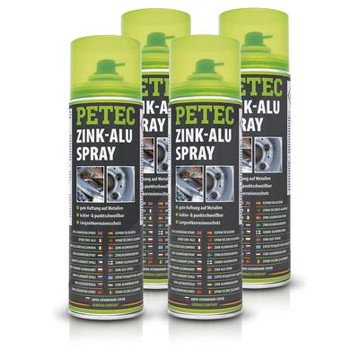 Petec 4x 500 ml Zink-Alu-Spray Grundierung [Hersteller-Nr. 71050]