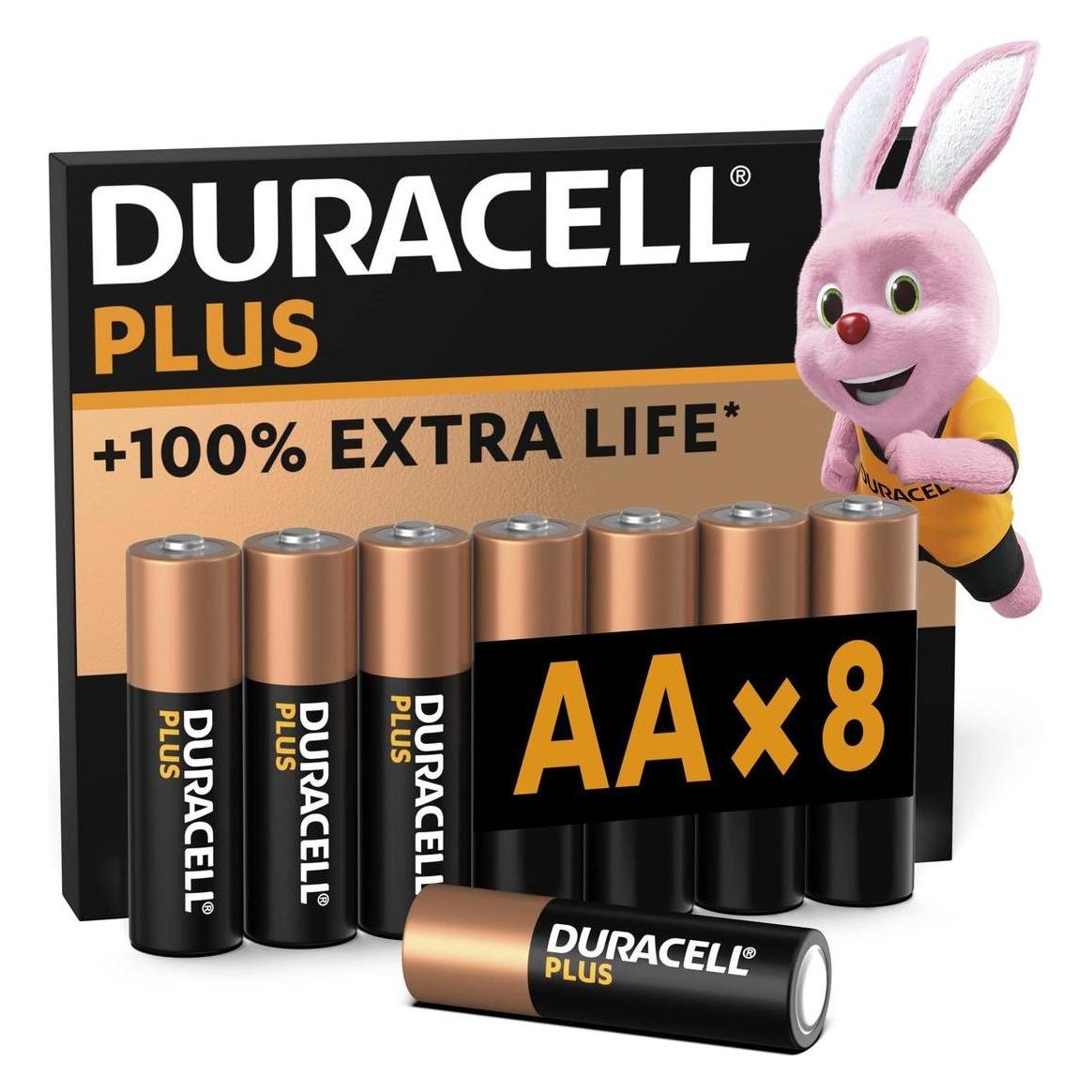 Duracell Plus Power Boost Mignon (AA)-Batterie Alkali-Mangan 1.5 V 8 St. (8 Stk., AA) (151257)