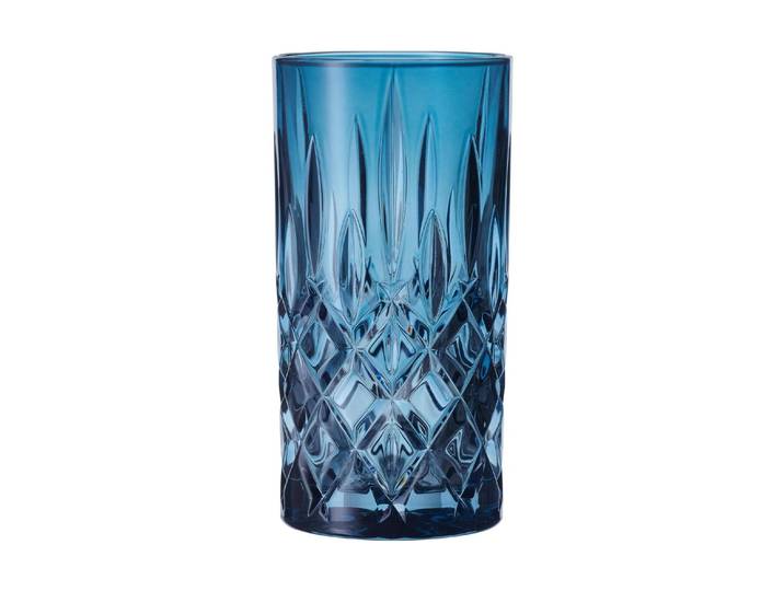 Cocktailglas NACHTMANN Noblesse, Vintage Blue, 2 Stück , blau, B:7,8cm H:15,1cm Ø:7,8cm, Glas, Kristallglas, Trinkgefässe, Cocktailglas