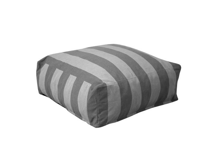 Oviala - Pouf rayé pour salon de jardin modulable