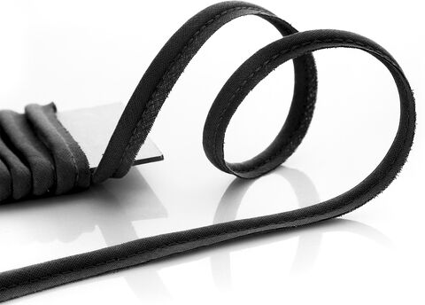 buttinette Baumwoll-Paspelband, schwarz, 4 mm Ø, 5 m