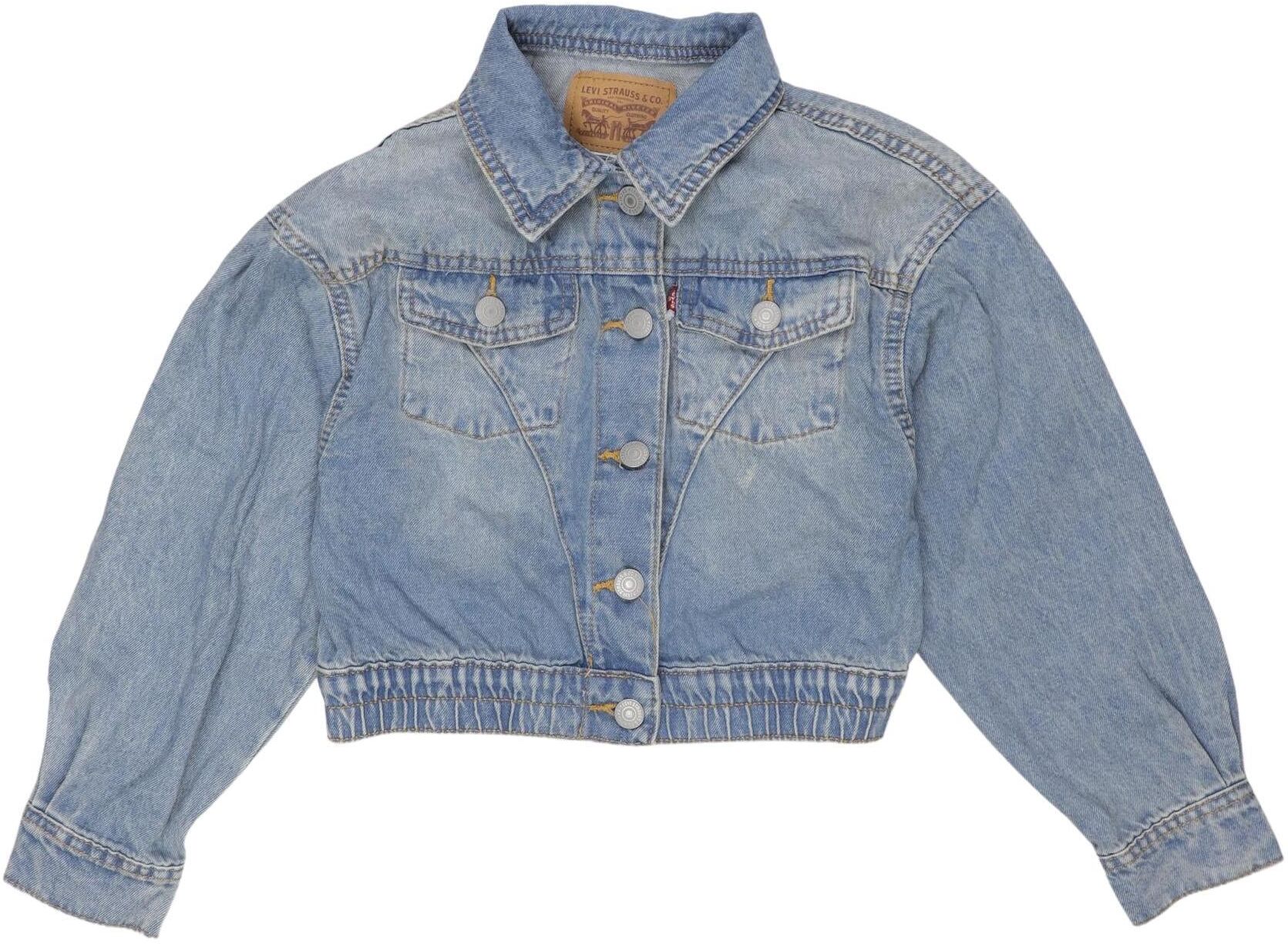 Levis Mädchen Jacke oder Mantel, Hellblau, Gr. EU 128, kein / Etikett - Second Hand