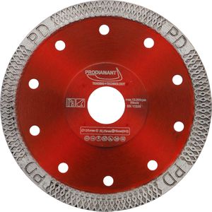 Prodiamant Trennscheibe F993, Bohrungs-Ø 22,23 mm, Diamanttrennscheibe, für Fliesen, Stein & Marmor, 125 x 1,4 mm