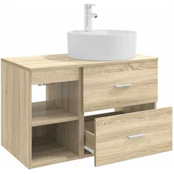 vidaXL, Badmöbelset, Badezimmermöbel-Set