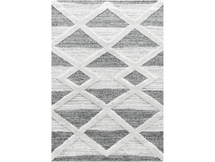 TIZAS - Tapis Berbère à relief - Crème & Gris 280 x 370 cm