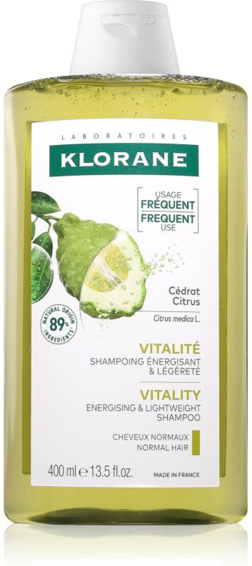 Klorane Cédrat das Reinigungsshampoo für normales bis fettiges Haar 400 ml